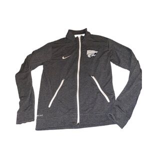 Nike drifit Kansas State Wildcats front zip athletic jacket